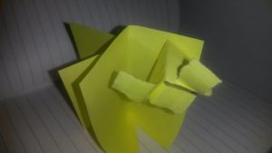 A few sticky notes, which hold smaller sticky notes, which in turn hold smaller sticky notes.